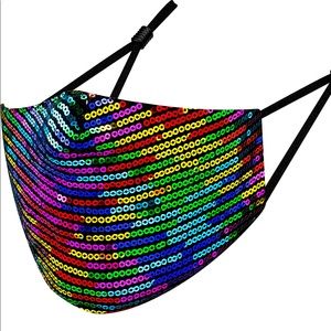 Rainbow Sequin Mask 🌟2/$20🌟